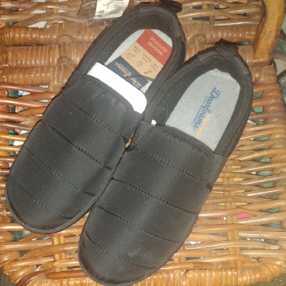 Dearfoams Black Slippers